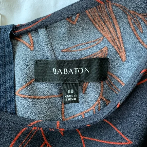 Aritzia Babaton Prosper Dress in navy & red - Picture 9 of 10